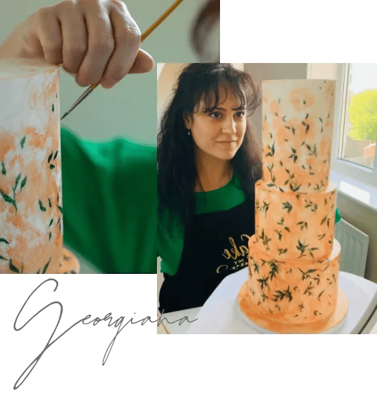 Georgiana Tamas - Multi-award-winning cake artist | Luxury Winter Wedding Cake | By Posh & Cake